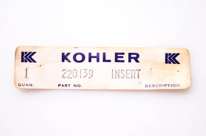 Kohler 220139 Engine Insert NOS