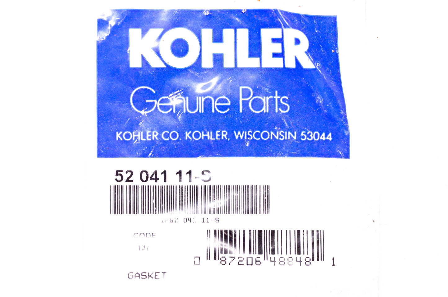 Kohler 52 041 11-S Gasket NOS