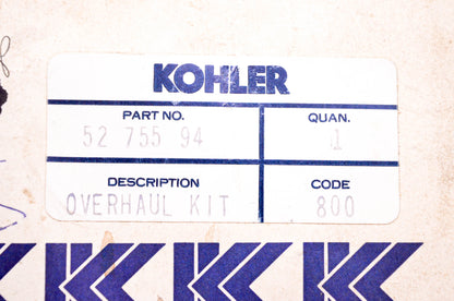 Kohler 52 755 94 Overhaul Kit NOS