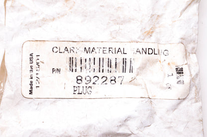Clark 892287 Plug NOS