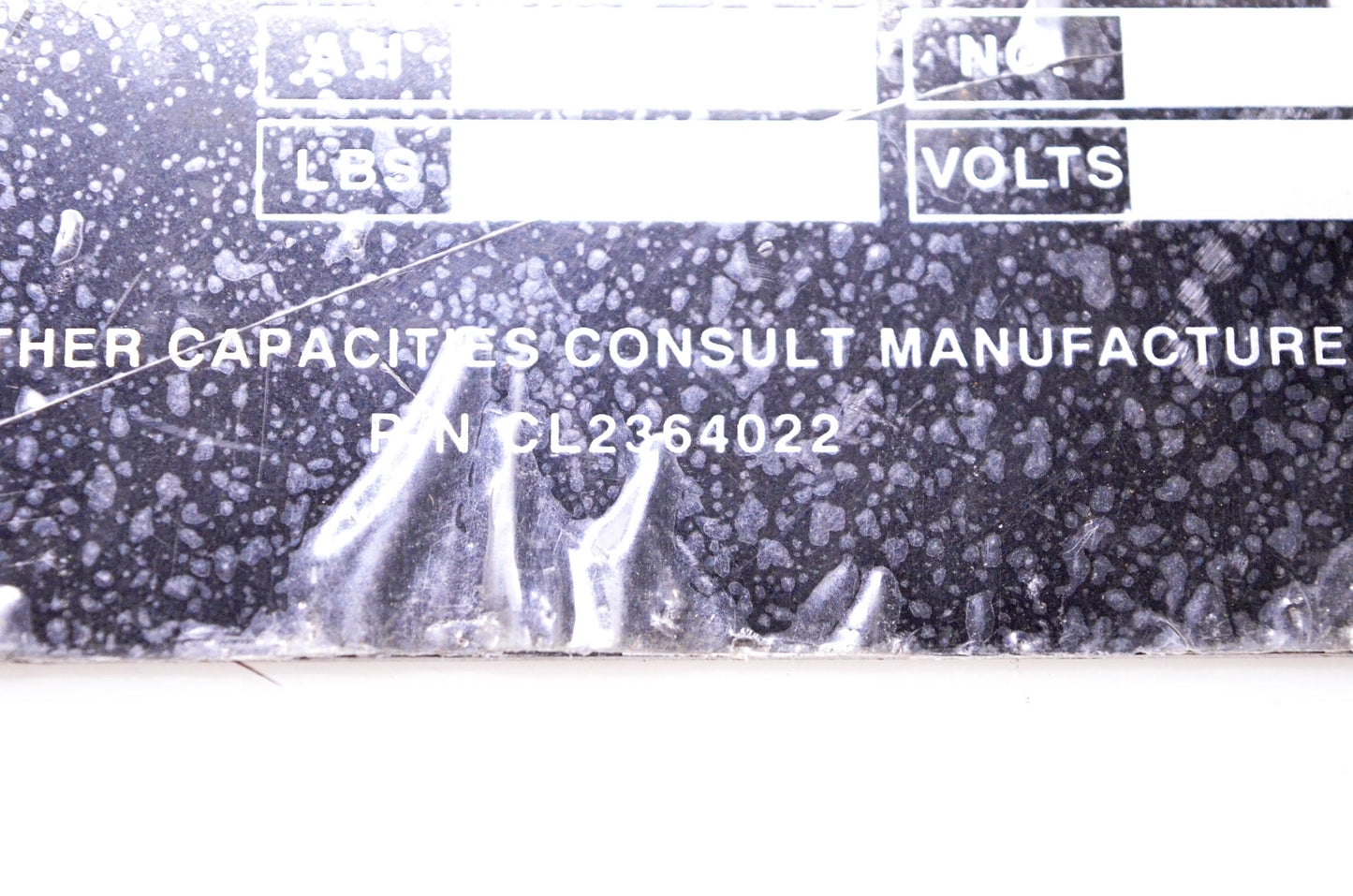 Clark 2364022 Plate NOS
