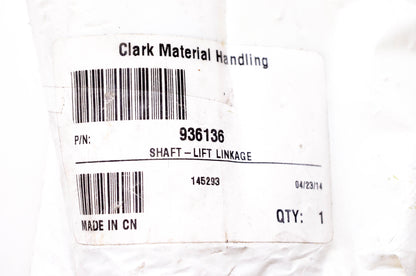 Clark 936136 Lift Linkage Shaft NOS