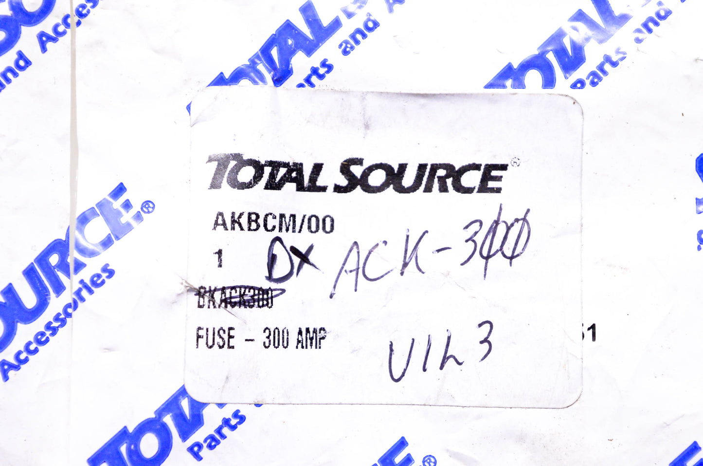 Total Source ACK-300 Fusetron Dual-Element Fuse NOS