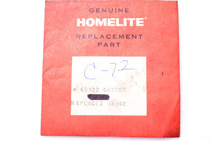 Homelite 67122, 58342 Gasket NOS