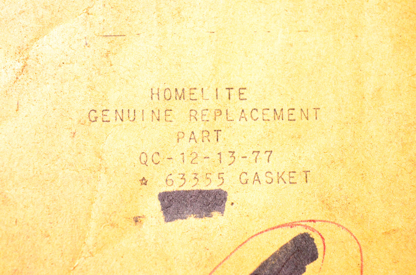 Homelite 63355 Gasket NOS