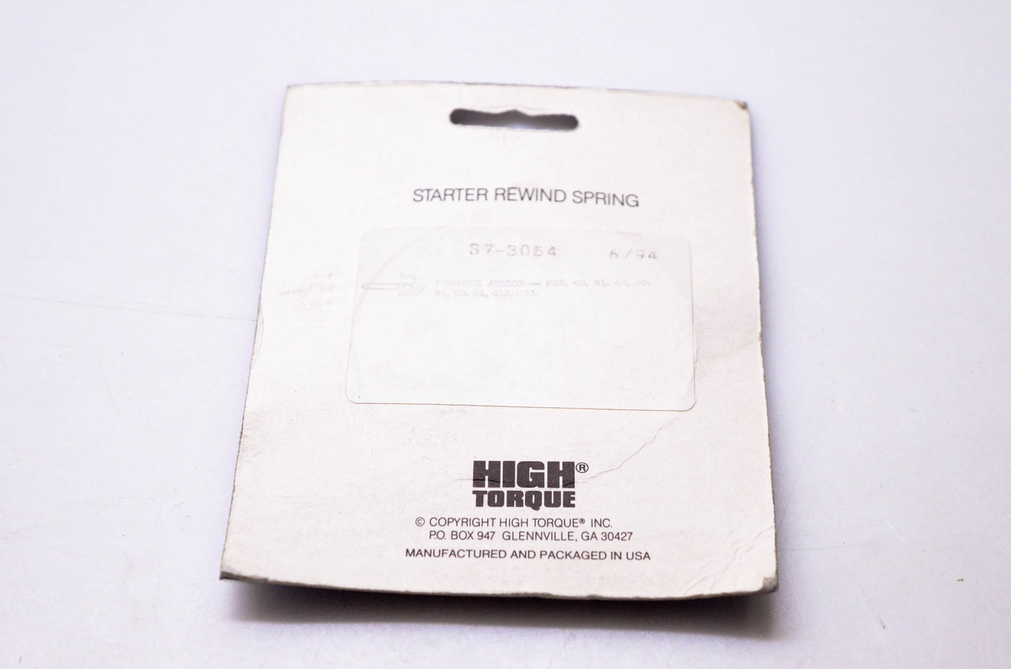 High Torque 37-3054, 432503 Starter Rewind Spring for Pioneer NOS