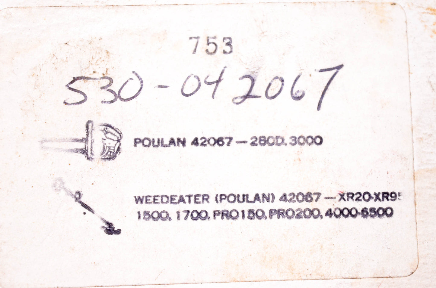 Tilton 530-042067, 753 Starter Rewind Spring NOS