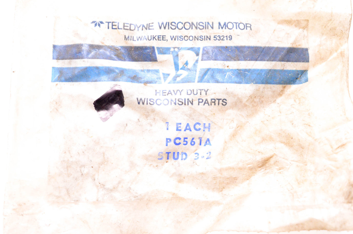 Teledyne Wisconsin Motor PC561A Stud NOS