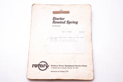 Rotary 37-1702 Starter Rewind Spring NOS