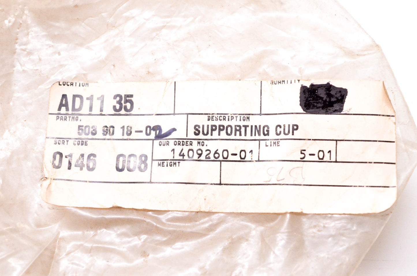 New OEM Husqvarna 503 90 18-02, 503901802 Supporting Cup NOS