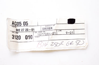 New OEM Husqvarna 502 27 25-01, 502272501 Driver NOS