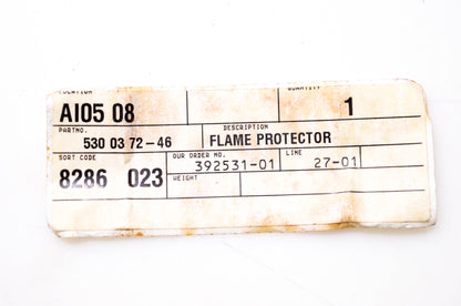 New OEM Husqvarna 530 03 72-46, 530037246 Flame Protector NOS