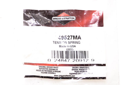 New OEM Briggs & Stratton 49527MA Tension Spring NOS