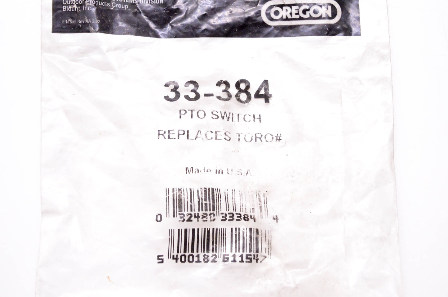 Oregon 33-384 PTO Switch NOS