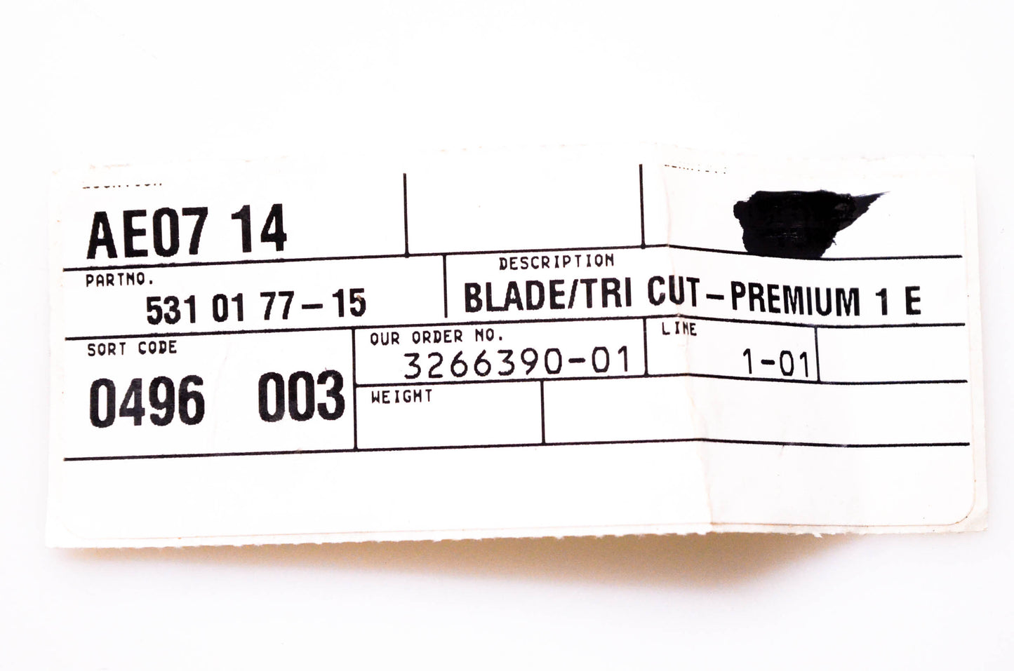 New OEM Husqvarna 531 01 77-15 Tri Cut Premium Blades Qty 6 NOS