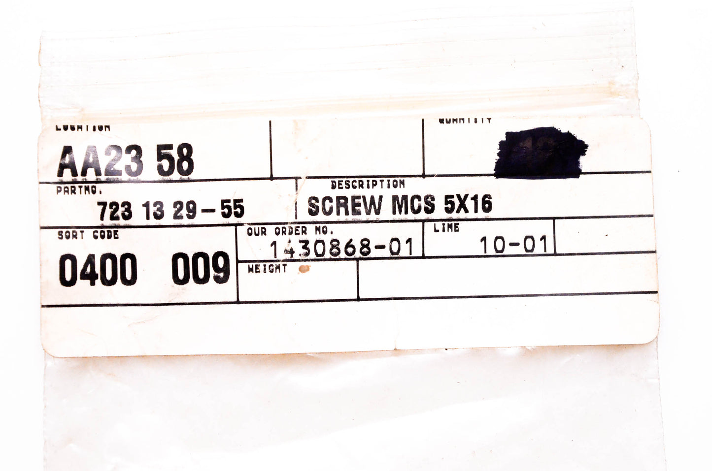 New OEM Husqvarna 723 13 29-55 Screws 5X16 Qty 3 NOS