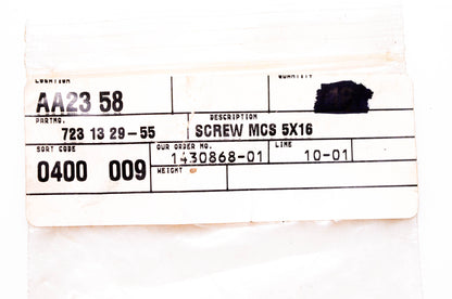 New OEM Husqvarna 723 13 29-55 Screws 5X16 Qty 3 NOS