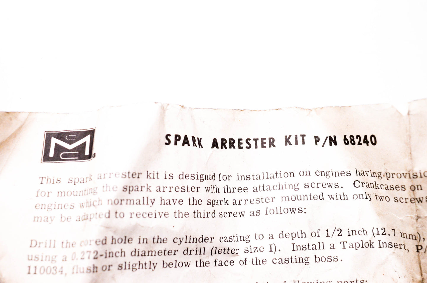 McCulloch 68240 Spark Arrester Kit