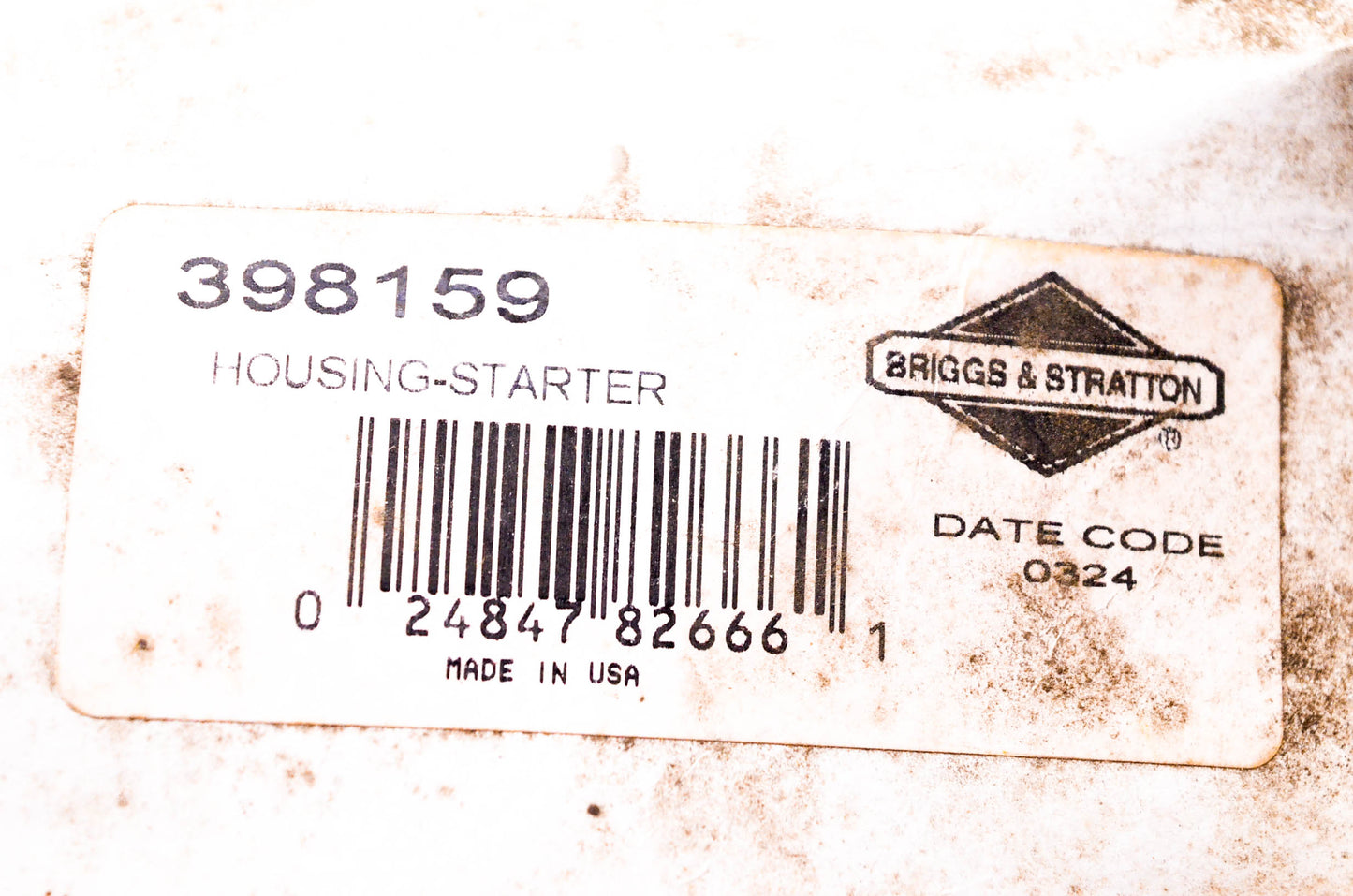 New OEM Briggs & Stratton 398159 Starter Housing NOS