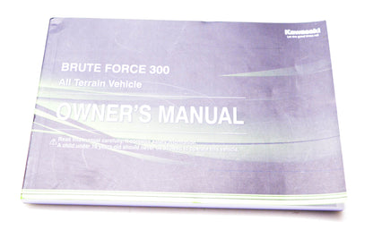 New OEM Kawasaki 99803-0131 Brute Force 300 All Terrain Vehicle Owner's Manual NOS