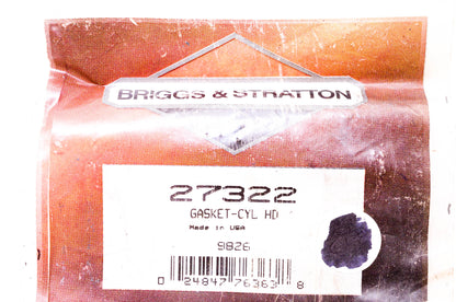 New OEM Briggs & Stratton 27322 Cylinder Head Gasket NOS