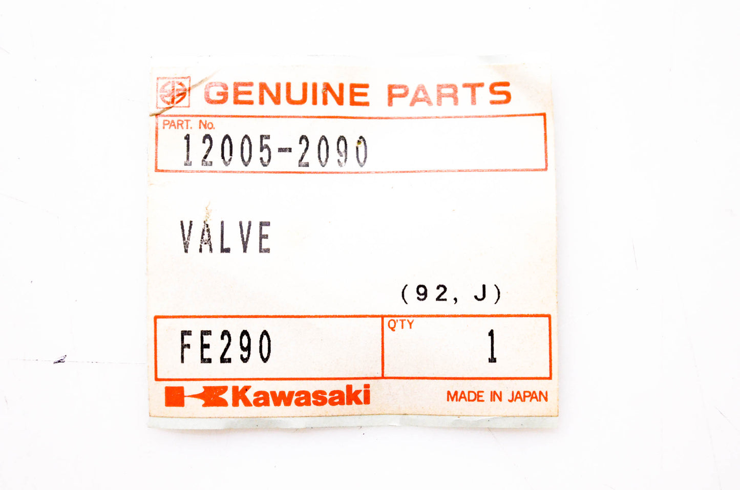 New OEM Kawasaki 12005-2090 Valve NOS