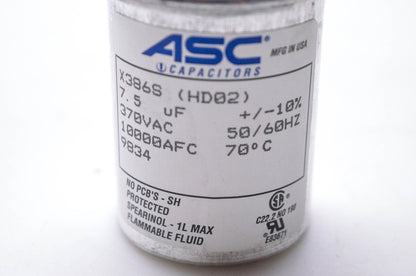 ASC Capacitors X386S, HD02, 37008R Capacitor NOS