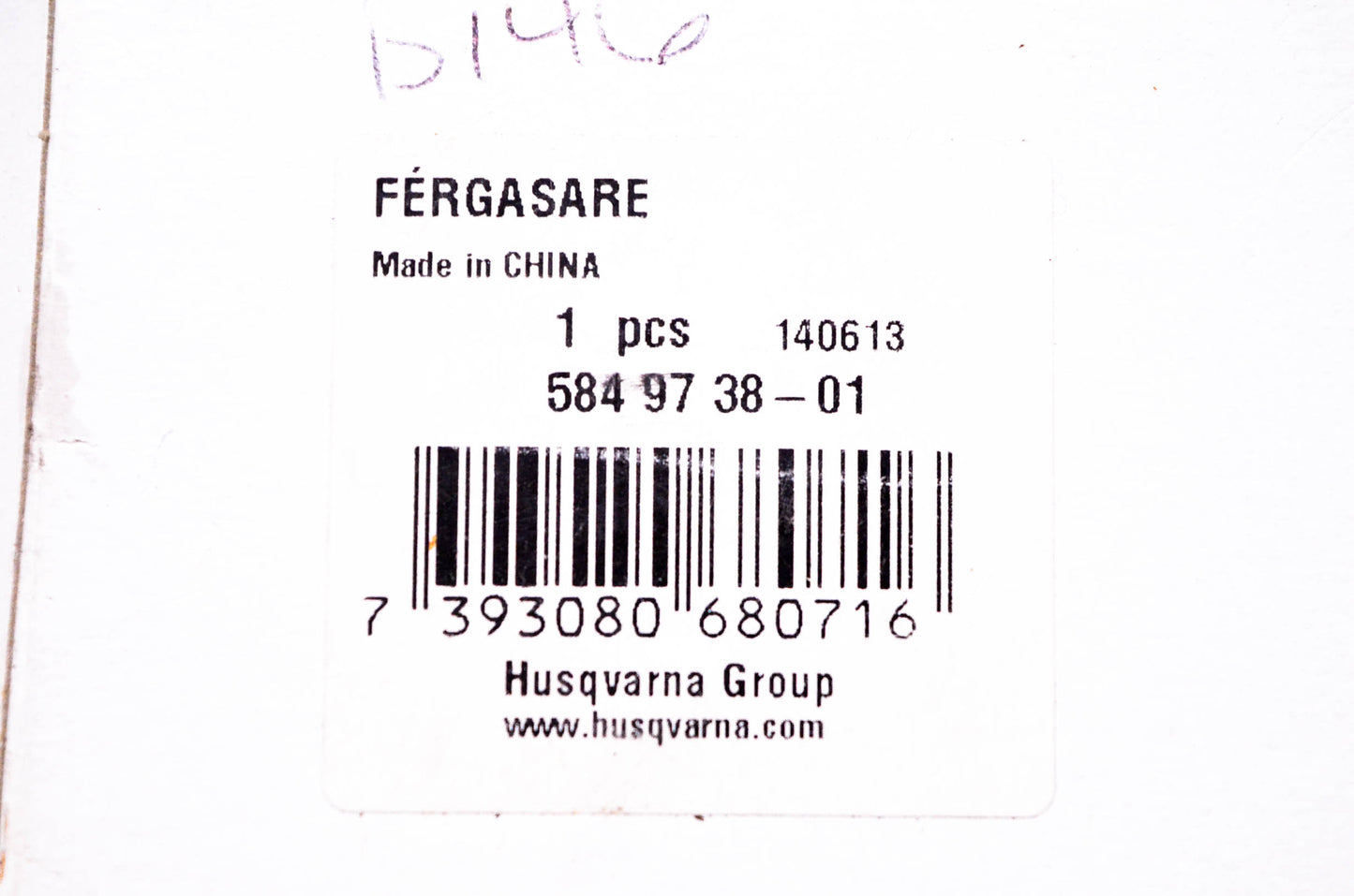 New OEM Husqvarna 584 97 38-01, 584973801 Carburetor NOS