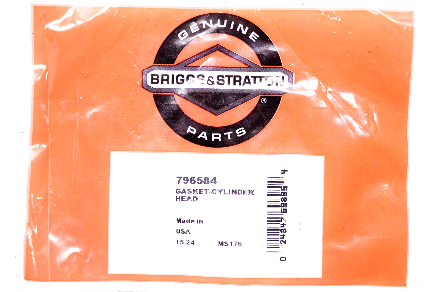 New OEM Briggs & Stratton 796584 Cylinder Head Gasket NOS