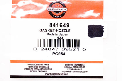 New OEM Briggs & Stratton 841649 Nozzle Gasket NOS