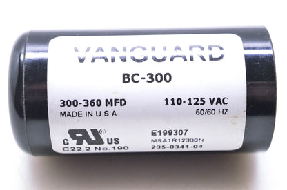 Vanguard BC-300 Electric Motor Start Capacitor NOS