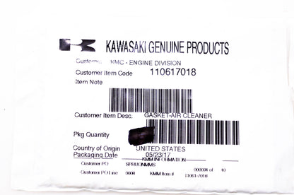 New OEM Kawasaki 110617018 Air Cleaner Gasket NOS