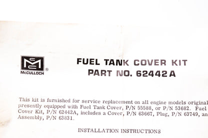 McCulloch 62442A Fuel Tank Cover Kit