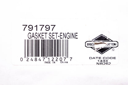New OEM Briggs & Stratton 791797 Engine Gasket Kit NOS