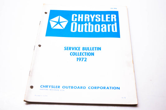 Chrysler Outboard OB1896 Service Bulletin Collection 1972