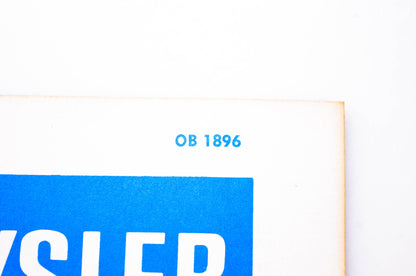 Chrysler Outboard OB1896 Service Bulletin Collection 1972