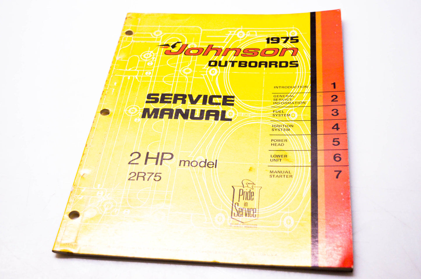 OMC JM 7502 1975 Johnson Outboards Service Manual 2 HP