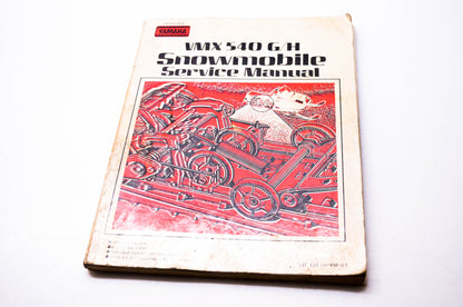 OEM Yamaha 12618-VM-01 VMX540 G/H Snowmobile Service Manual
