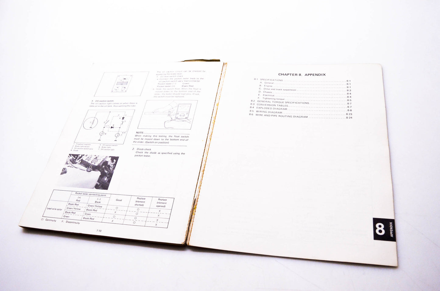 OEM Yamaha 12618-VM-01 VMX540 G/H Snowmobile Service Manual