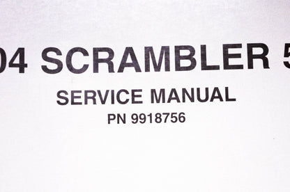 OEM Polaris 9918756 2004 Scrambler 500 Service Manual