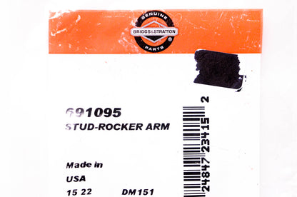 New OEM Briggs & Stratton 691095 Rocker Arm Stud NOS