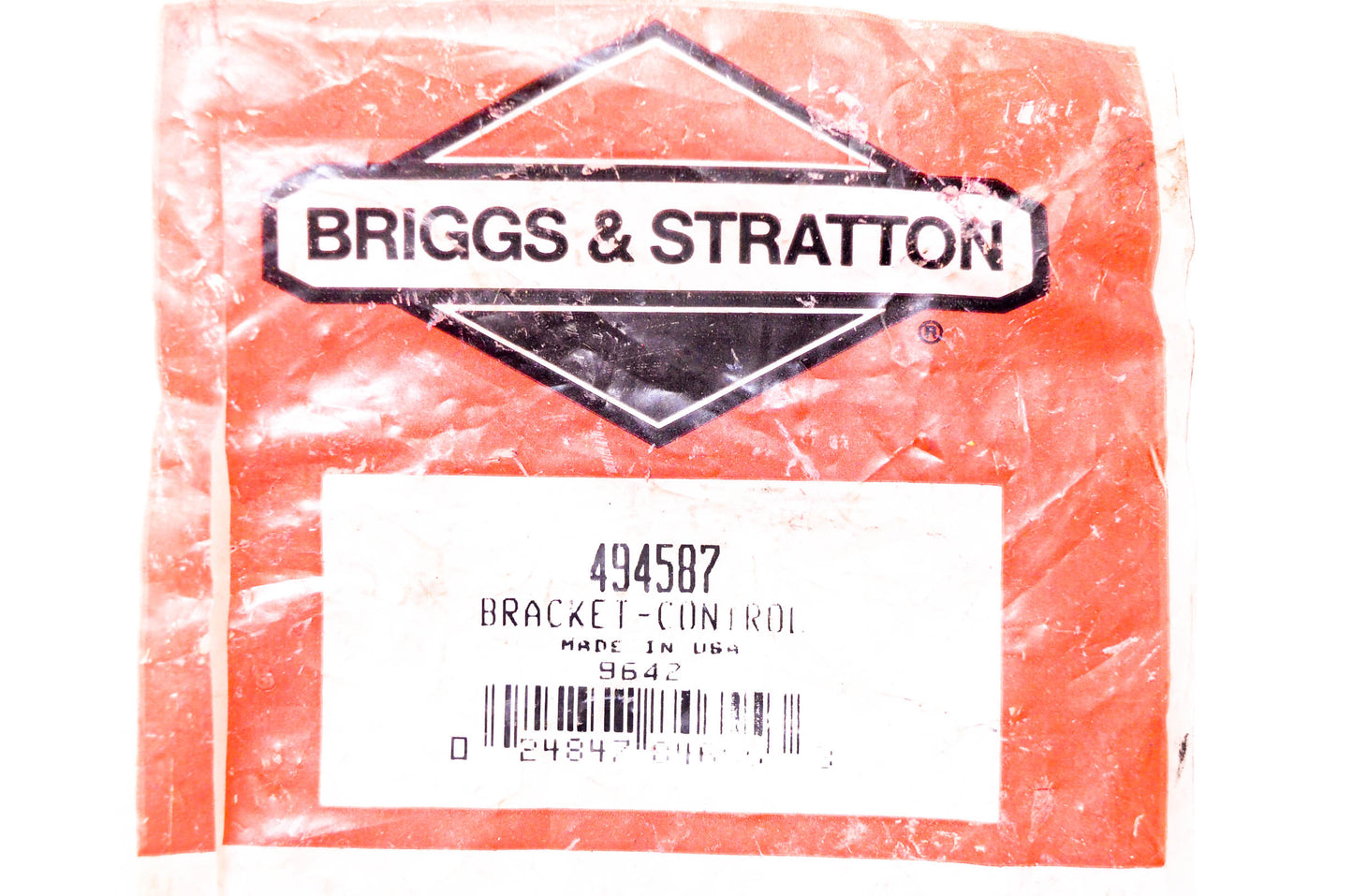 New OEM Briggs & Stratton 494587 Control Bracket NOS
