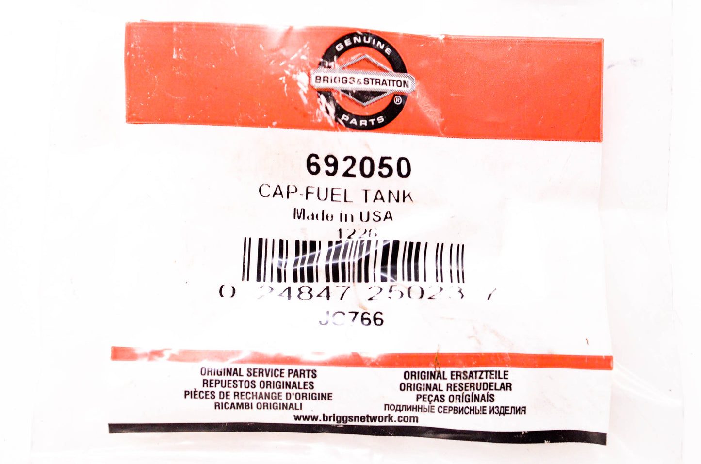 New OEM Briggs & Stratton 692050 Fuel Cap NOS
