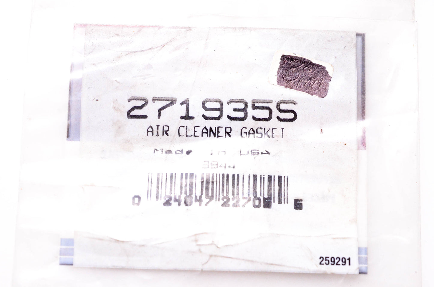 New OEM Briggs & Stratton 271935S Air Cleaner Gasket NOS
