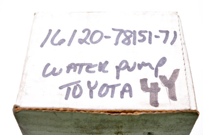 New OEM Toyota 16120-78151-71 Water Pump NOS