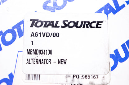 Total Source MBMD034130, 034130 Alternator for Mitsubishi NOS