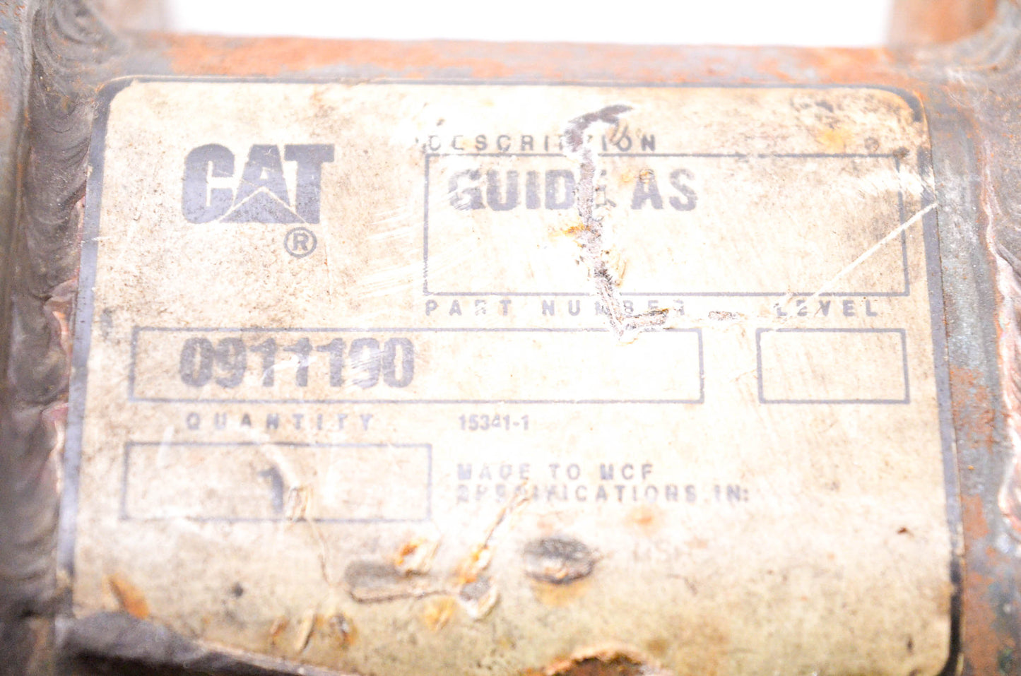 CAT 0911190 Guide Assembly