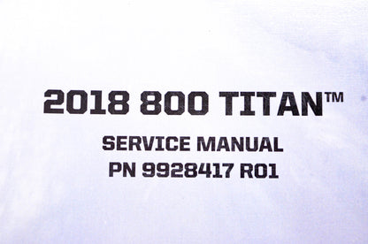 OEM Polaris 9928417 2018 800 Titan Service Manual