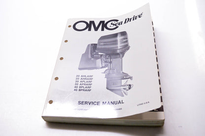 OMC 507763 Sea Drive Service Manual 20 AHLARF 20 AHRARF 30 APLARF 30 APRARF 40 BPLARF 40 BPRARF