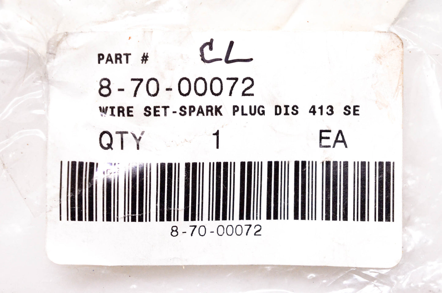 Clark 8-70-00072 Spark Plug Wire Set NOS